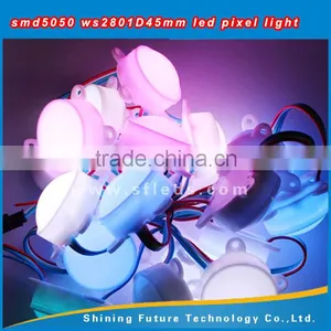 12v Ws2811 Ws2801 3led Full Color Indoor Digital Round Pixel Rgb Led Module for Party thumbnail-5