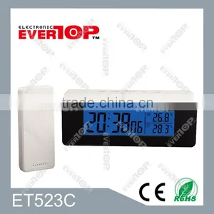 Large LCD Display Weather Station Clock ET523C thumbnail-1