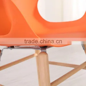 Hot Sell Plastic Restaurant Dining Room Easy Armchair D01 thumbnail-4