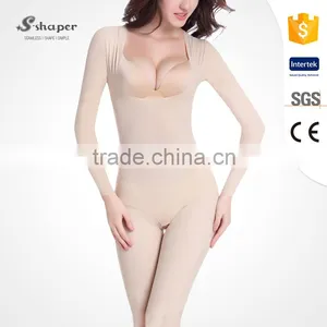 S-SHAPER Capri Long Sleeve Tourmaline Dot Skin Touch Bodysuits thumbnail-2