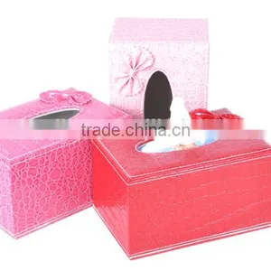 Luxury Leather Rectangular Tissue Box Cover thumbnail-2