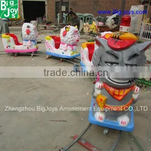 Kids Outdoor Grey Wolf Electric Train,electric Ride on Train With Track thumbnail-1