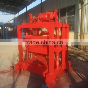 Manual Concrete Block Moulding Machine QT4-40, QTJ4-40 From Huarun Tianyuan Factory thumbnail-1