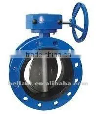 Manual-operated Flanged Type Butterfly Valve/worm Gear Butterfly Valve thumbnail-1