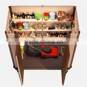 Waterproof Plastic Garden Shed for Outdoor Tool Bike Storage thumbnail-1