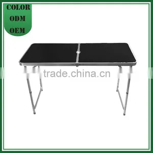 Wholesale High Quality MDF Table Aluminum Adjustable Camping Folding Tables thumbnail-1