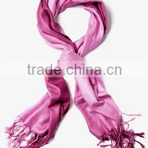 Burgundy Acrylic Gradient Rainbow Pashmina Scarf thumbnail-1