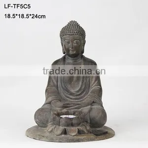 Gold Buddha Statue Solar Garden Lighting thumbnail-4