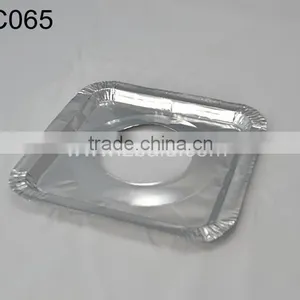 8 Inches Square Aluminum Foil Stove Mat C065 thumbnail-1