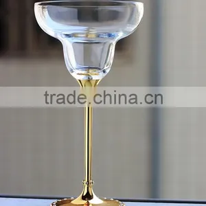 Stocked,Eco-Friendly Feature and Glass Drinkware Type Diamond Shaped Whisky Glass Gold Color Stem Using Wendding thumbnail-2