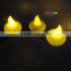 Yellow Amber Colour Led Float Candle Light,led Floating Tealight,wedding Decoration Led Tealight thumbnail-1