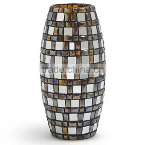 New Style Stone Mosaic Glass Vase thumbnail-1