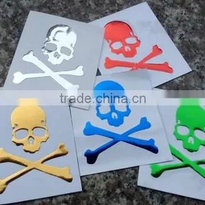 Custom Hallowmas Decorated Self-adhesive Embossed Metal Sticker thumbnail-1