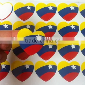 Customized Die Cut Heart Shape Vinyl Stickers thumbnail-1