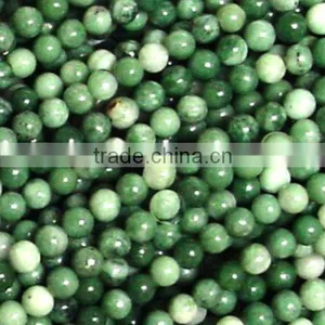 8mm Natural Round Smooth African Jade Beads thumbnail-1