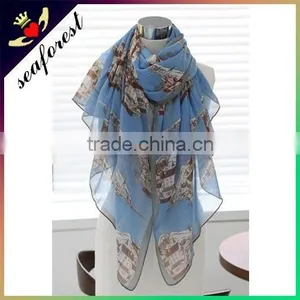 Church Printing Scarf,latest Design Wholesale Cheap Scarf,large Scarf thumbnail-1