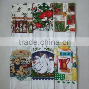 2015 Latest Design Pigment Printing Cotton Towel Printed Kitchen Towel/tea Towel China Supplier China Wholesale thumbnail-1