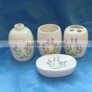 4Pcs Ceramic Bathroom Accessories Set thumbnail-1