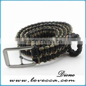 Handmade Miltary Tactical Survival Woven Braided Survival Paracord Belt thumbnail-1