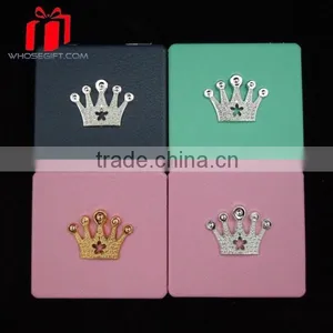 Color Printing Pu Compact Mirror,No Moq thumbnail-1
