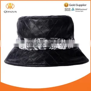 2014 Qulited Leather Embroidery Bucket Boonie Custom Hat Wholesale thumbnail-1