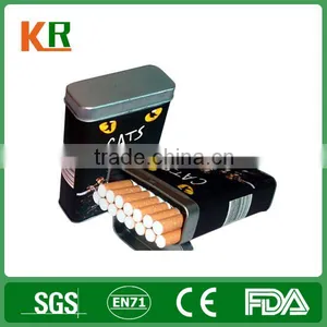 Hot Selling Hinged Metal Cigarette Pack Tin Box thumbnail-1