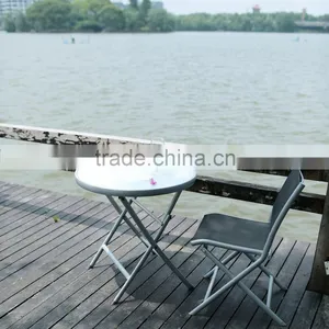Metal Folding Table With Silk Screen Printed Stalinite Top thumbnail-4