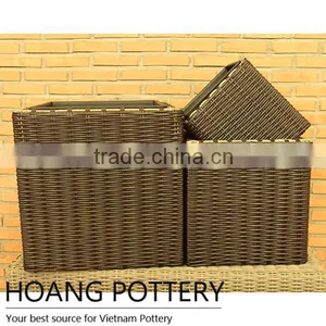Beautifull Wicker Weave Durable Planters / Pot thumbnail-1