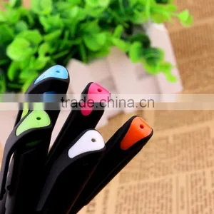 Factory Price Solid Color Promotional Plastic Logo Gel Ink Pen With Cap thumbnail-5