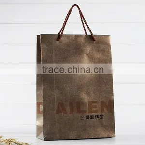 High Quality Kraft Paper Shopping Bag Customized Handbag Decorative Cheap Paper Bags thumbnail-1
