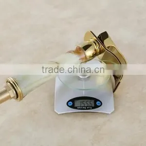 2014 New Design Waterfall Faucet for Basin,Aureate Faucet,golden Faucet thumbnail-5