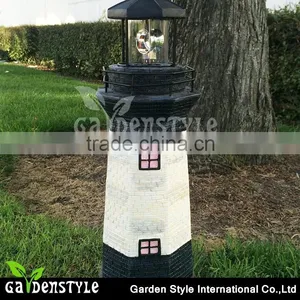 Lighting Led Solar Lighthouse Outdoor Sculpture, Hand Painted Durable Resin Lighting China, Led Lighting Product thumbnail-1