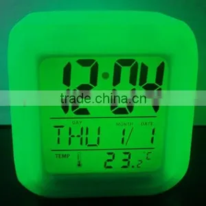 Led Digital Transparent Alarm Clock thumbnail-1
