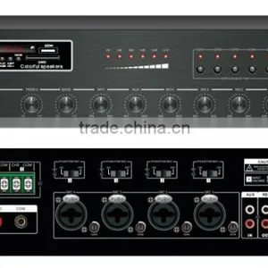 Bluetooth 5 Zone Mixer Amplifier With Phantom Power Supply thumbnail-1