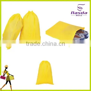 Yellow Non Woven Shoe Bag Drawstring thumbnail-1
