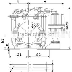 Hottest Sale!!! Crane YW-P Series Electric Hydraulic Drum Brake thumbnail-2