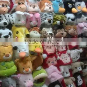 Customized Logo Husky Animal Plush Animal Head Hat thumbnail-3