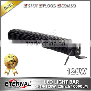 23" 120W Curved Light Bar Wrangler Cherokee SUV Offroad 4x4 Roof Light Bar Bumper Gill High Power Driving Headlight thumbnail-3