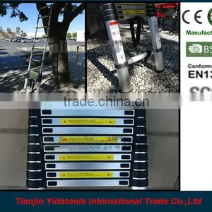 2m 7 Steps EN131 Extension Telescopic Aluminium Ladder thumbnail-4
