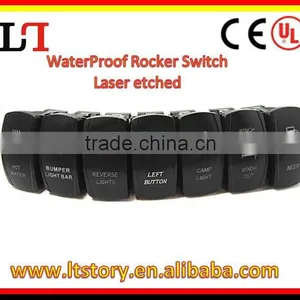 Waterproof Rocker Switch Laser Etched 12V 24V DC thumbnail-1