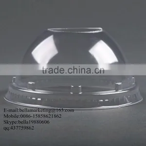 Clear Plastic Dome Lid With Vented Holes, Fit 12oz,14oz,16oz, 20oz, 24oz Cold Drinking Cup thumbnail-3