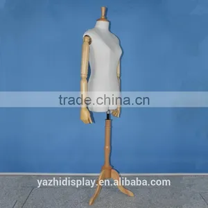 Wooden Arm Fabric Mannequin Female for Sale thumbnail-2