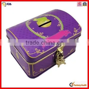 Convenient Carrying Handle Rectangle Lunch Box Tin Can thumbnail-5