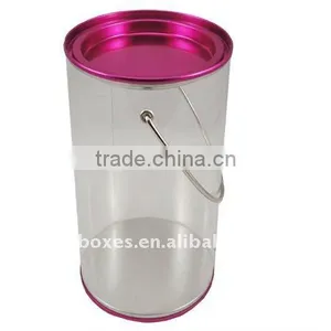 Rose Red Round PET Toy Packing Tin Can ( P107 ) thumbnail-1