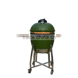 Cylinder Shape Ceramic Made Kamado Grill With High BBQ Value thumbnail-1