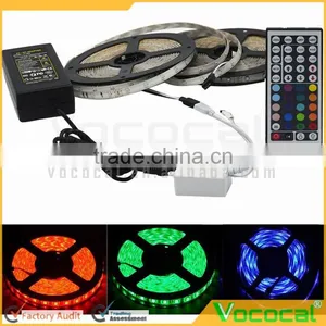 10M 3528 Waterproof SMD RGB 600LEDs Party LED Strip Light Kit Lamp 44Key IR Remote EU Plug thumbnail-1