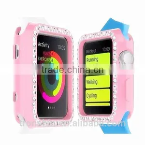 Wholesale Eco-friendly Custom Made TPU Crystal Rhinestone Protective Cases for Watches thumbnail-6