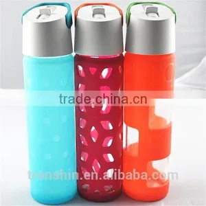 Easy-to-go Passion Orange Glass Bottle Silicone Protective Shell thumbnail-3
