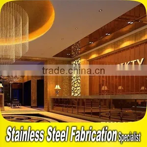 Custom-Made Stainless Steel Hotel Lobby Interior Decoration Equipment thumbnail-1