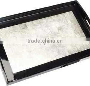 High Quality Best Selling Metallic Gold Serving Rectangle Tray thumbnail-1